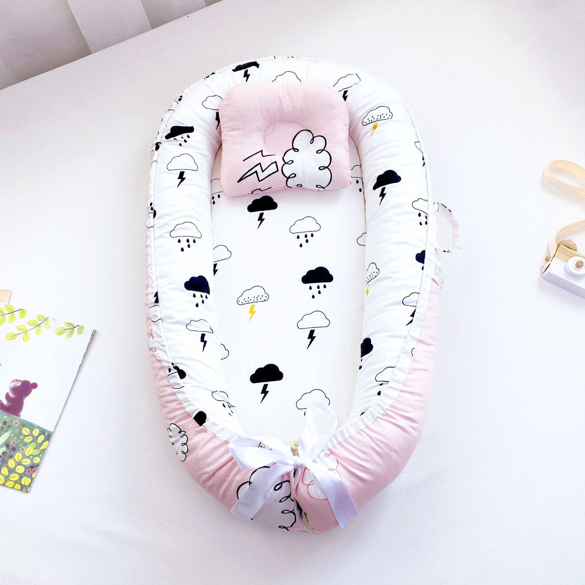 Baby Lounger 0 24 Months Lounger Pure Cotton Baby Nest Sleeper Lounger For Baby Organic Cotton Breathable Lounger Pillow